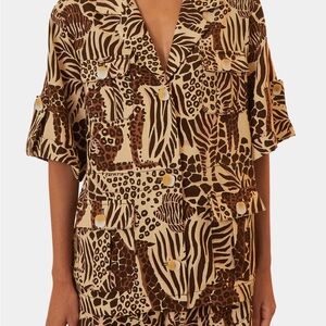 FARM Rio Safari Sand Shirt Small